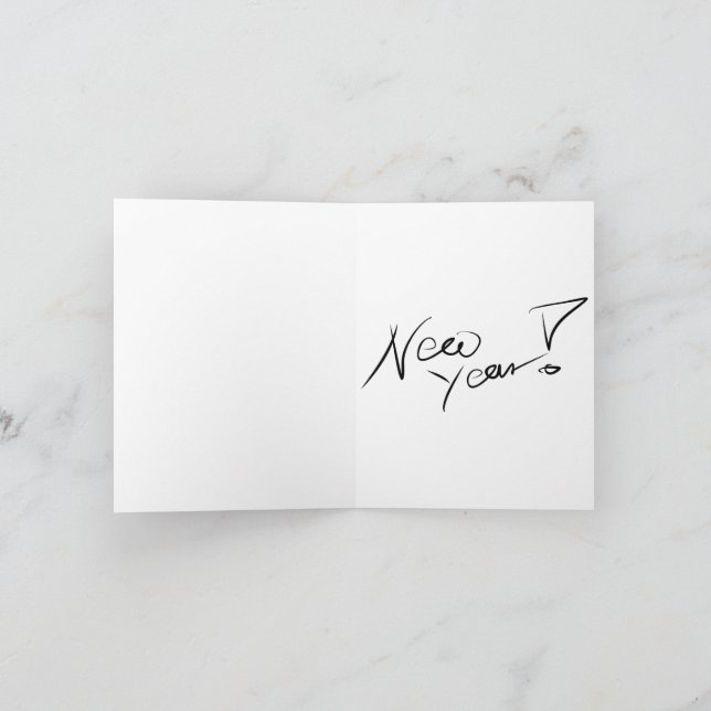 Cartão De Festividades Feliz ano novo (Interior)