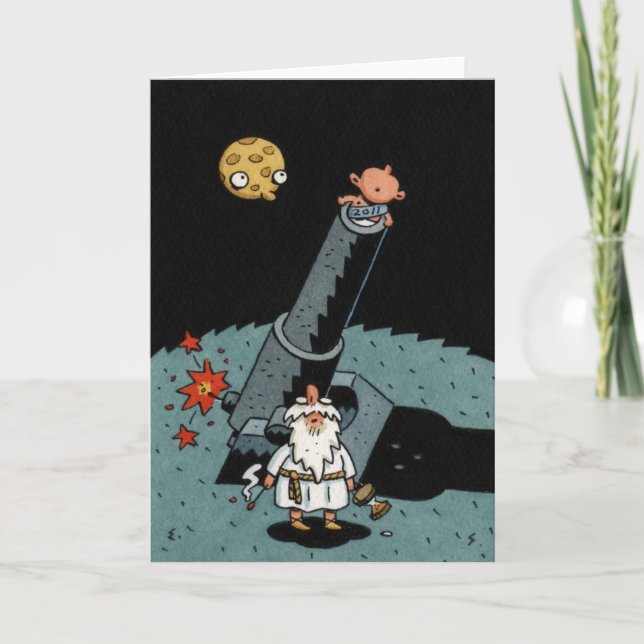 Cartão De Festividades Feliz ano novo (Frente)