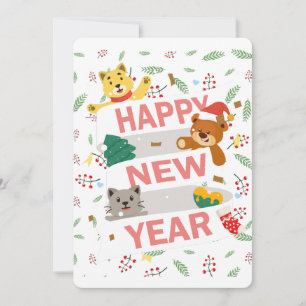 Cartão De Festividades Feliz ano novo