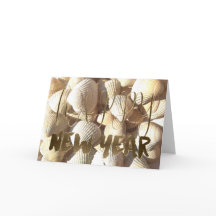 Feliz ano novo 2018 Shells Summer Tropical Beach