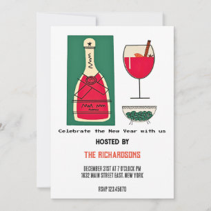 Cartão De Festividades feliz ano novo 2024 Feliz Natal