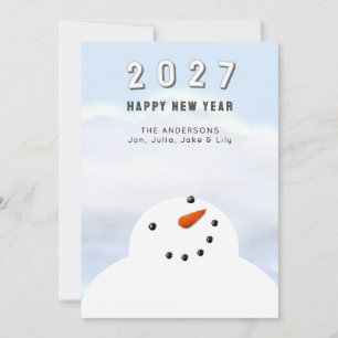 Cartão De Festividades Feliz Ano Novo 2027