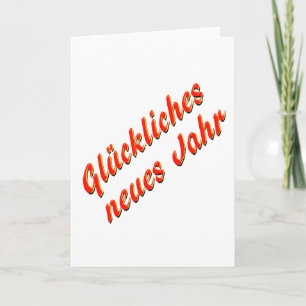 Cartão De Festividades Feliz ano novo Card, alemão
