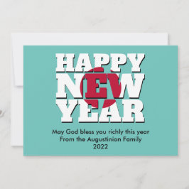 Cartão De Festividades Feliz ano novo Cristão Nengajo do Japão