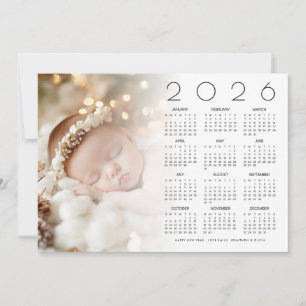 Cartão De Festividades feliz ano novo de Bebê da Sobreposição de Fotos do