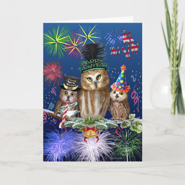 CARTÃO DE FESTIVIDADES FELIZ ANO NOVO DE TODOS NÓS! (Frente)