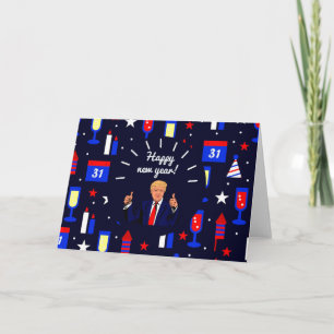 Cartão De Festividades feliz ano novo do Donald