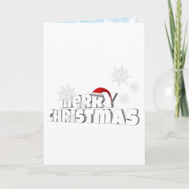 Cartão De Festividades Feliz Ano Novo Elegantes Decorações de Natal (Frente)