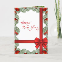 Feliz Ano Novo Elegantes Decorações de Natal