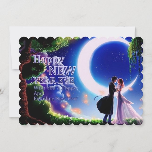 Cartão De Festividades Feliz ano novo Eve (Frente)