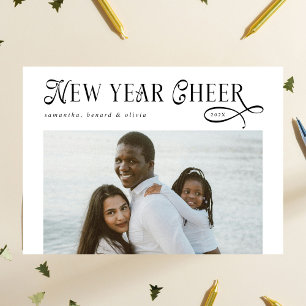 Cartão De Festividades Feliz Ano Novo Grito Família Moderna  Colagem de F