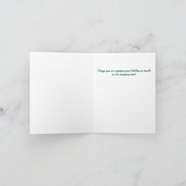 Cartão De Festividades Feliz baile de Natal! (Interior)