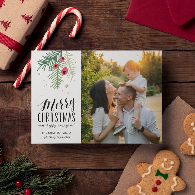 Cartão De Festividades Feliz Berry Photo (Criador carregado)