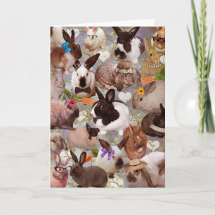 Cartão De Festividades Feliz Bunnies