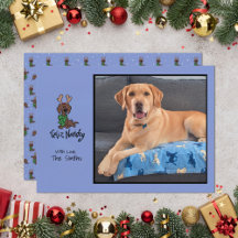 Feliz Cachorro de Natal Dáxar Rena Personalize Fot