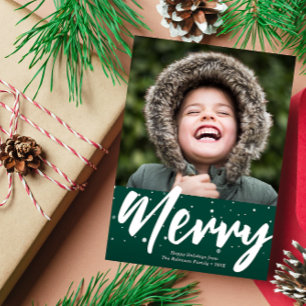 Cartão De Festividades FELIZ   carta branca de férias