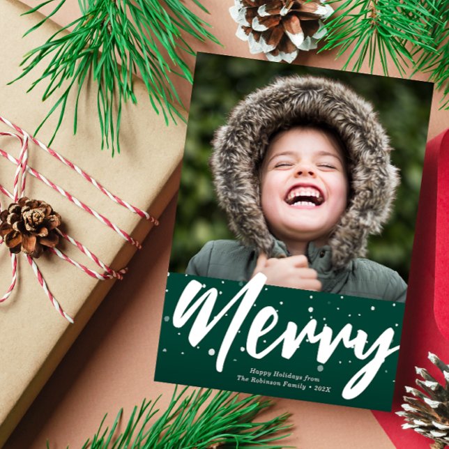 Cartão De Festividades FELIZ | carta branca de férias (Criador carregado)