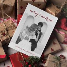 Feliz & Casado - Natal Personalizado para Recém-Ca