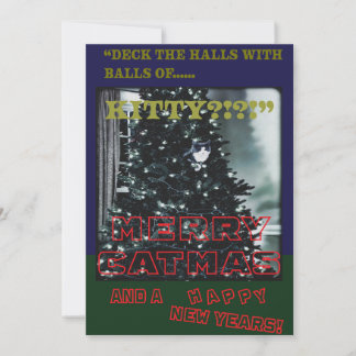 Cartão De Festividades Feliz Catmas