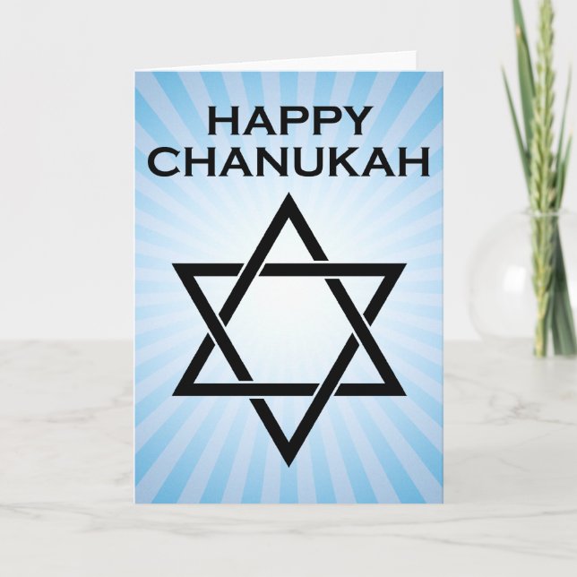 Cartão De Festividades feliz chanukah (Frente)