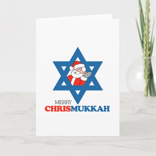 Cartão De Festividades Feliz Chrismukkah - (Frente)