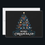 Cartão De Festividades Feliz Chrismukkah Feriado Judaico Hanukkah<br><div class="desc">Religião de Feriado Judaico de Chrismukkah,  feliz</div>