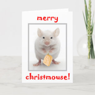 Cartão De Festividades Feliz Christmouse!