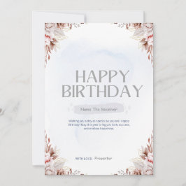 Cartão De Festividades FELIZ costume de aniversário