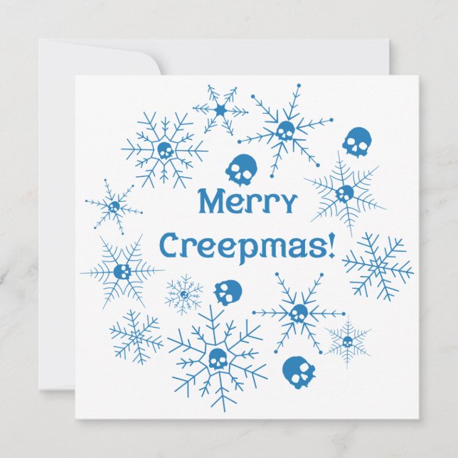 Cartão De Festividades Feliz Creepmas! (Frente)