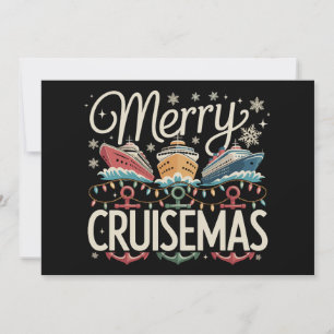 Cartão De Festividades Feliz Cruisemas Cruzeiro Família Natal Feriado