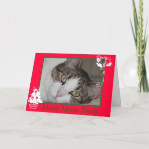 Cartão De Festividades Feliz de gato malhado
