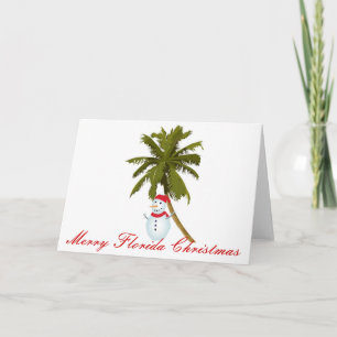 Cartão De Festividades Feliz de Natal na Flórida