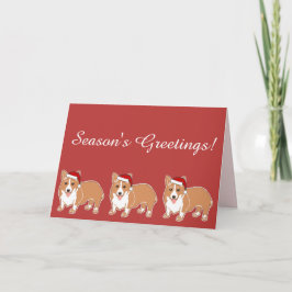 Cartão De Festividades Feliz de saudações Corgi Cachorro de saudação