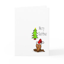 Feliz desenho animado de Natal, árvore de Natal na