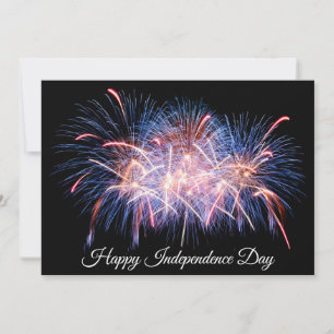 Cartão De Festividades Feliz Dia da Independência Exibição de Fogos de Ar