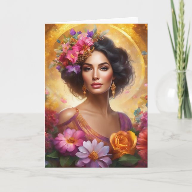 Cartão De Festividades Feliz Dia das Mães (Frente)