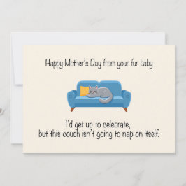 Cartão De Festividades Feliz Dia das Mães do seu bebê peludo