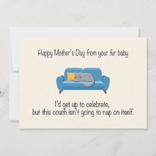 Cartão De Festividades Feliz Dia das Mães do seu bebê peludo