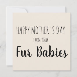 Cartão De Festividades Feliz Dia das Mães dos Seus Bebês