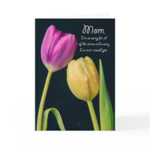 Feliz Dia das Mães Mamãe Tulipas Sinceras