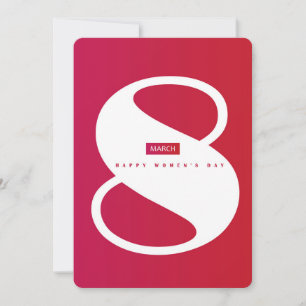 Cartão De Festividades Feliz dia das mulheres! 8 de março Feriado Interna
