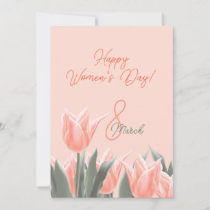 Cartão De Festividades Feliz dia das mulheres! 8 de março Internacional P