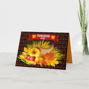 Cartão De Festividades Feliz Dia de Ação de Graças