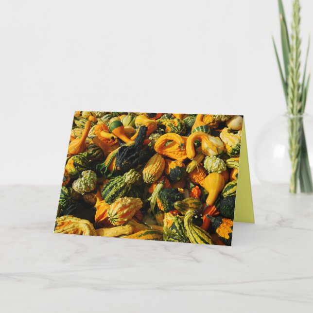 Cartão De Festividades Feliz Dia de Ação de Graças (Frente)