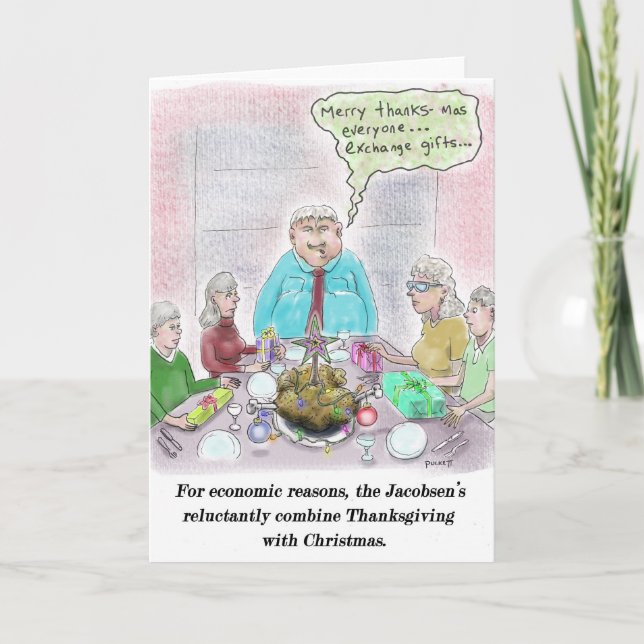 Cartão De Festividades Feliz Dia de Ação de Graças Natal! (Frente)