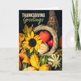 Cartão De Festividades Feliz Dia de Ação de Graças para qualquer linda Co