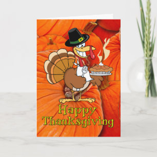 Cartão De Festividades Feliz Dia de Ação de Graças - Peregrino da Turquia