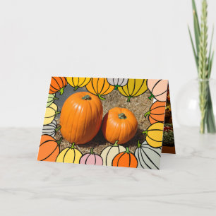 Cartão De Festividades Feliz Dia de Ação de Graças Pumpkins