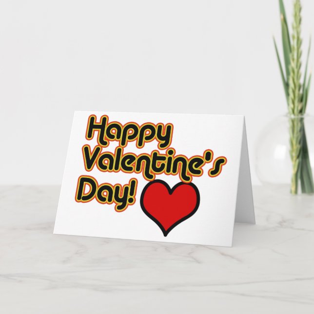 Cartão De Festividades Feliz dia de os namorados (Frente)