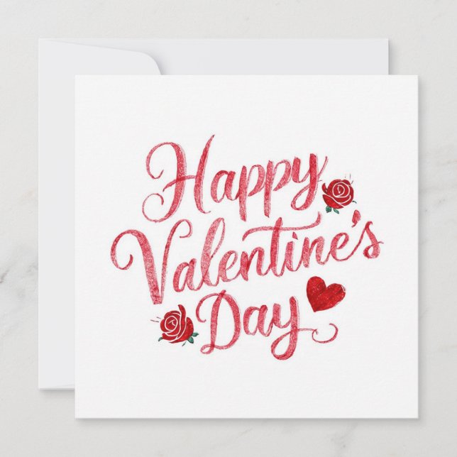 Cartão De Festividades Feliz dia de os namorados (Frente)